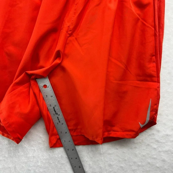 Nike Activewear Shorts Men's Sz L Red Elastic Waist Back Pocket Pull-On Logo NEW - Picture 5 of 9